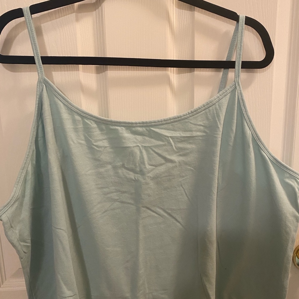 Torrid Green Camisole with Straight Neckline and Thin Straps